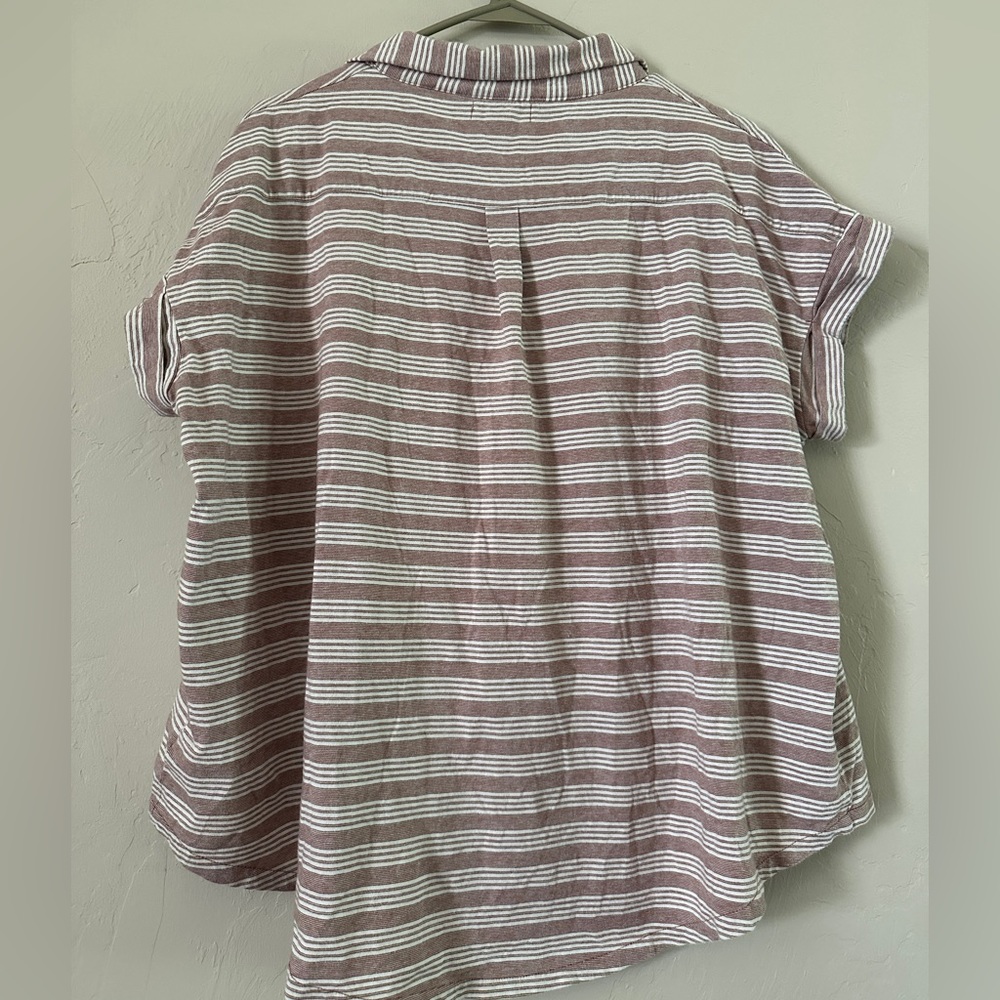 KNOWN SUPPLY size L button up 100% cotton - Picture 7 of 8